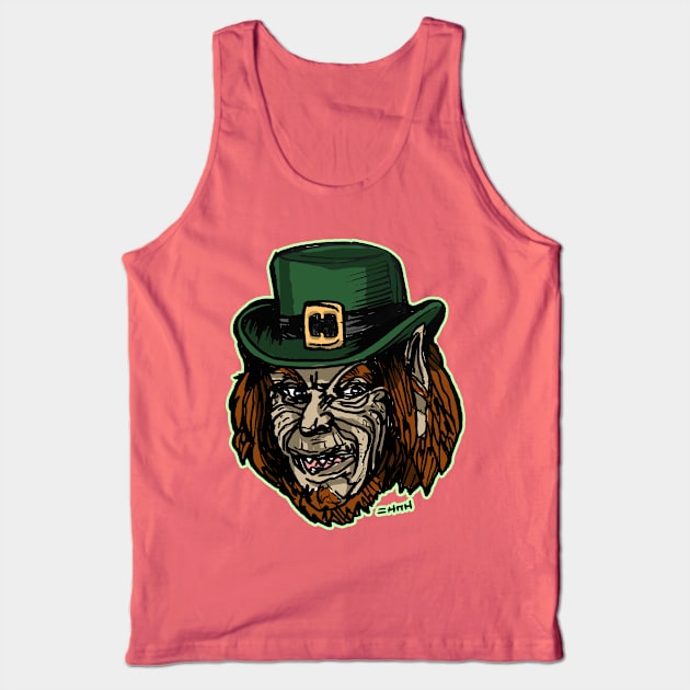 St Patricks Day Leprechaun Tank Top by sketchnkustom